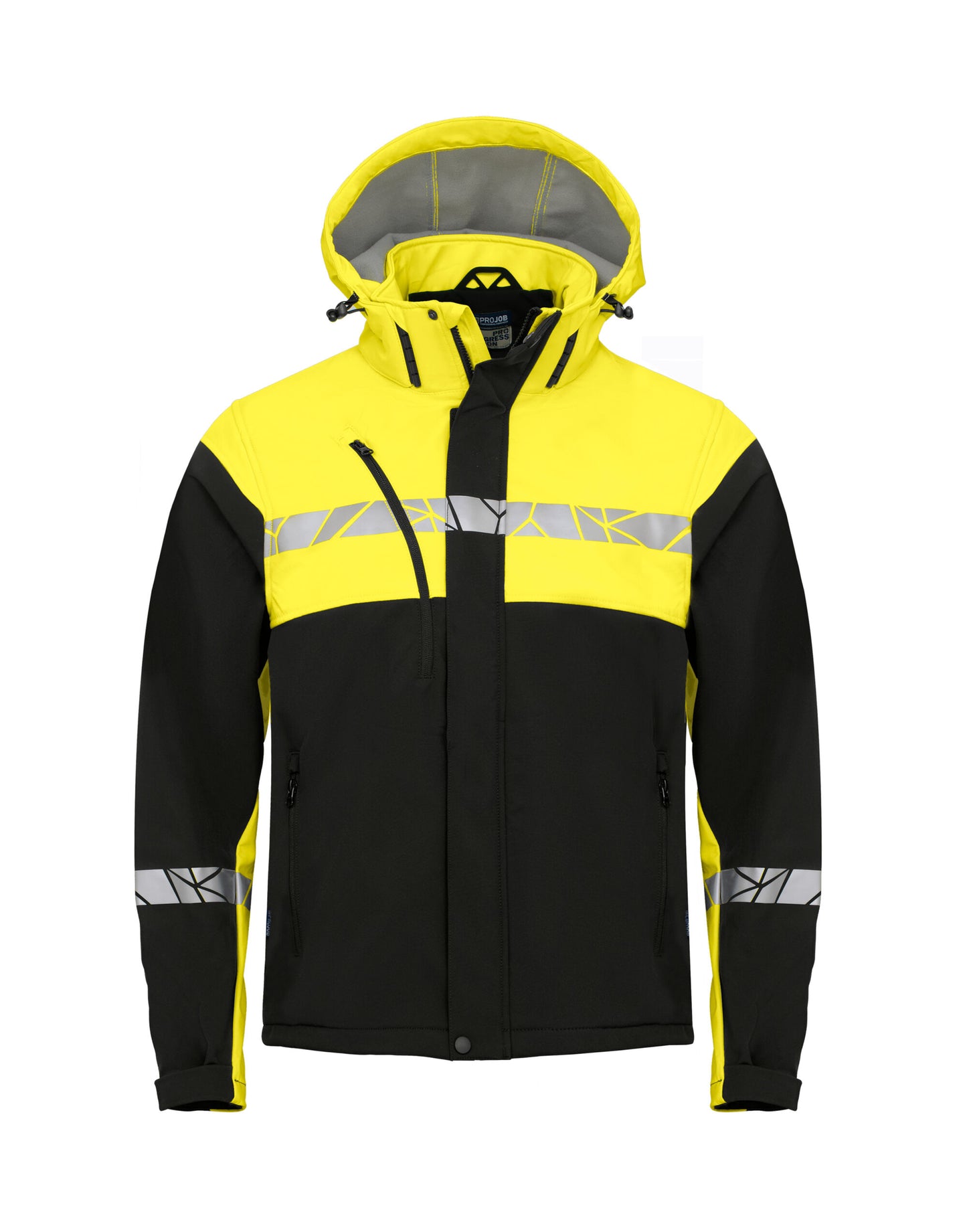 Progression 7400 Softshell Jacket - Black/Yellow