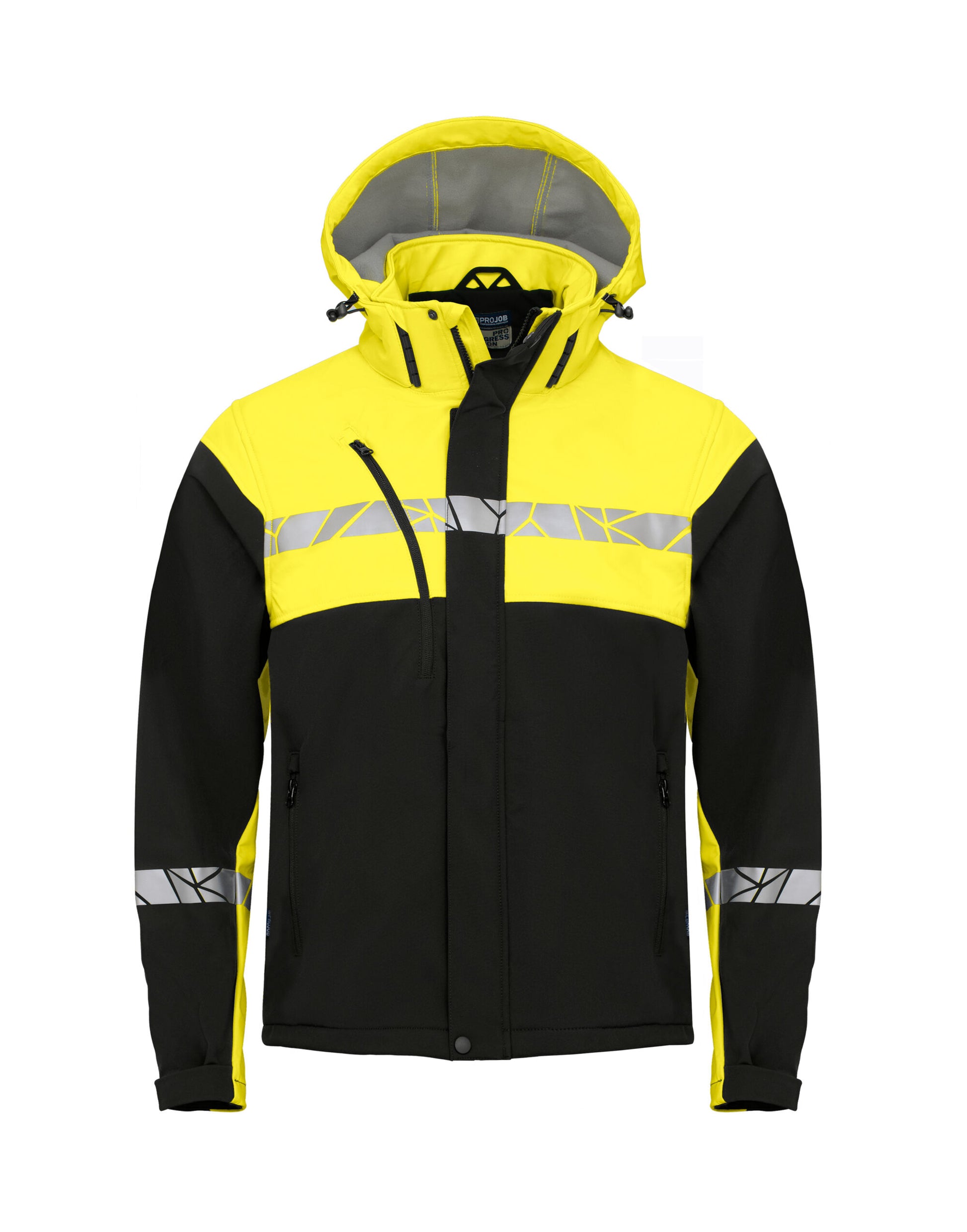 Progression 7400 Softshell Jacket - Black/Yellow