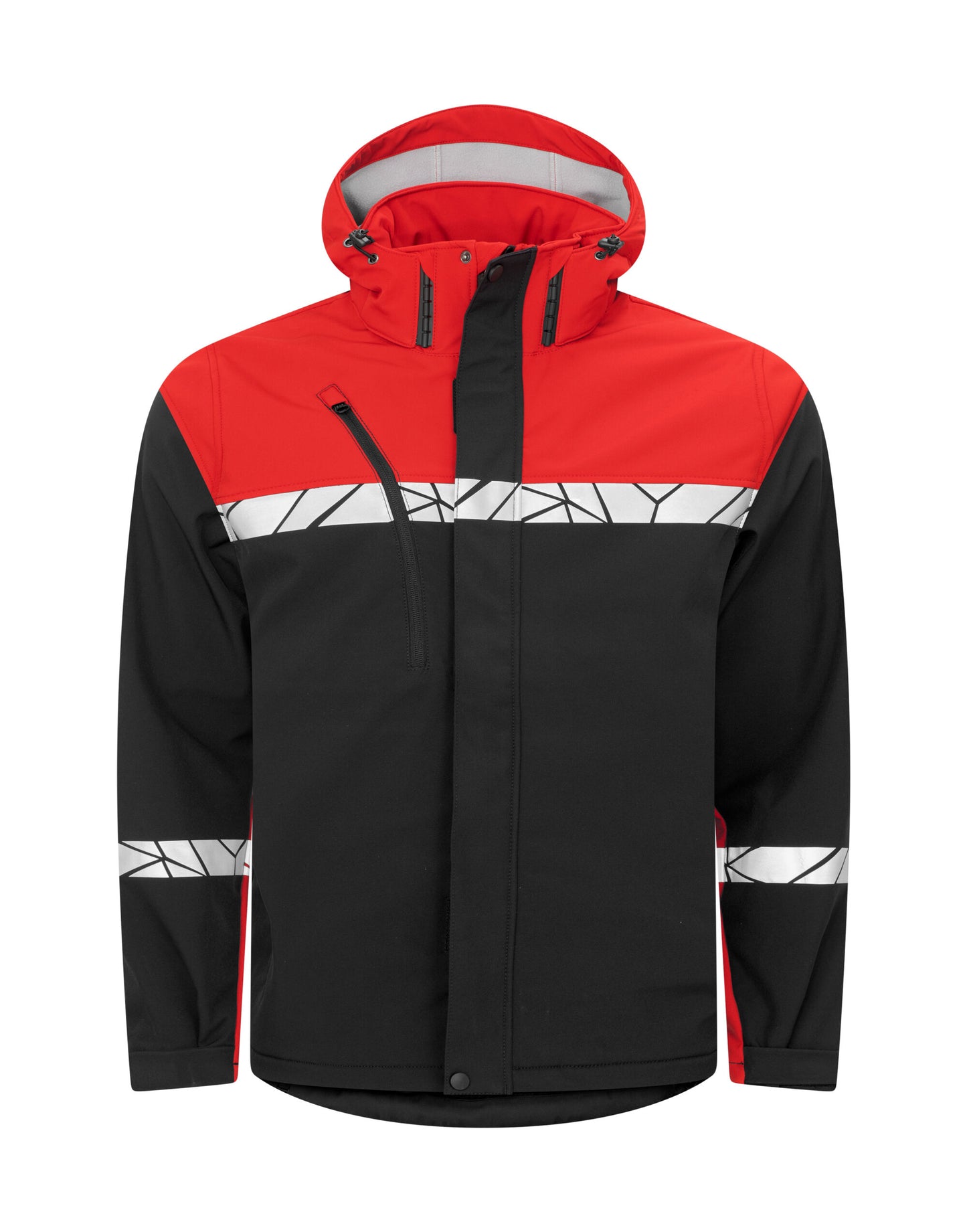 Progression 7400 Softshell Jacket - Black/Red