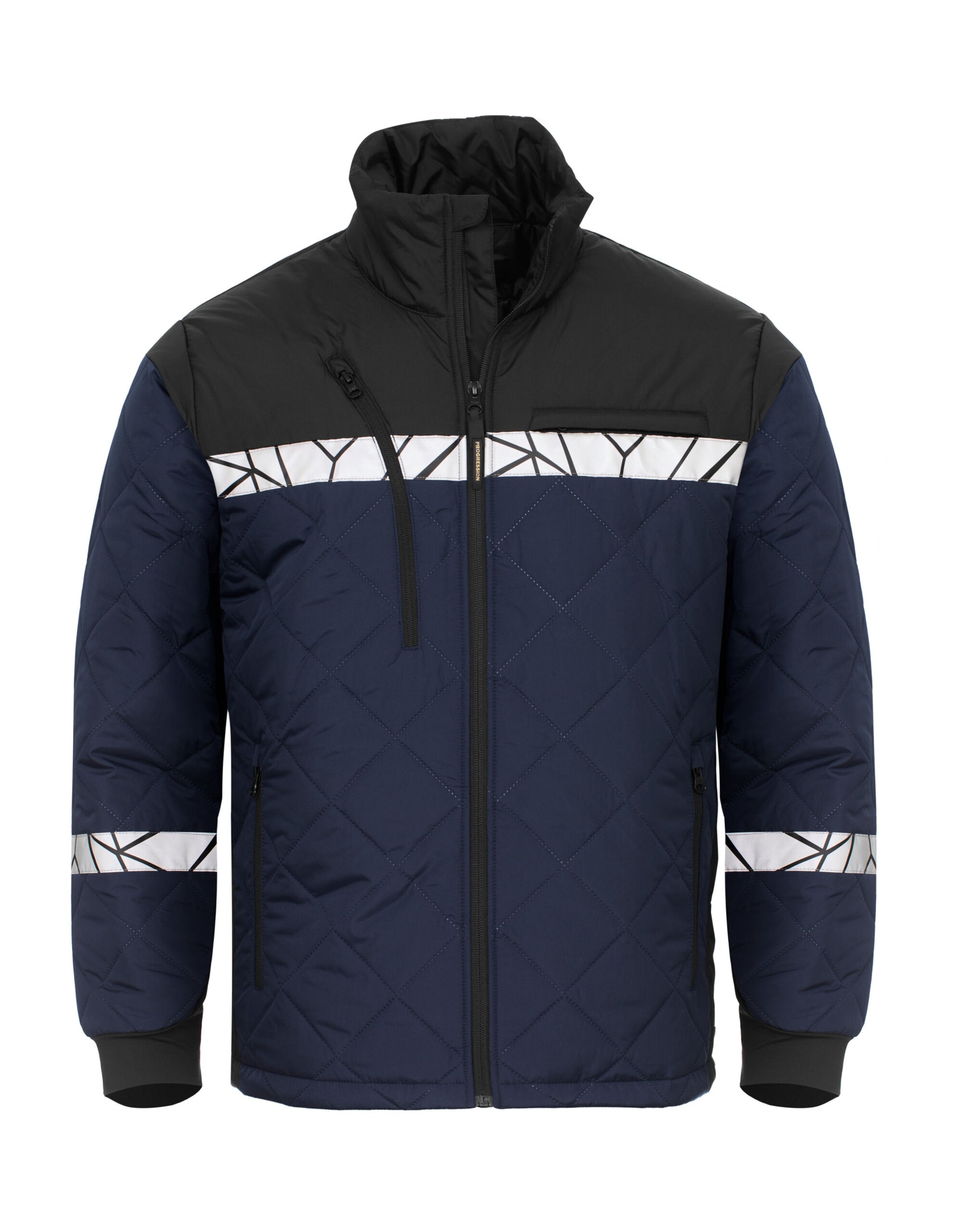 Progression 7404 Light Weight Quilted Jacket - Navy/Black