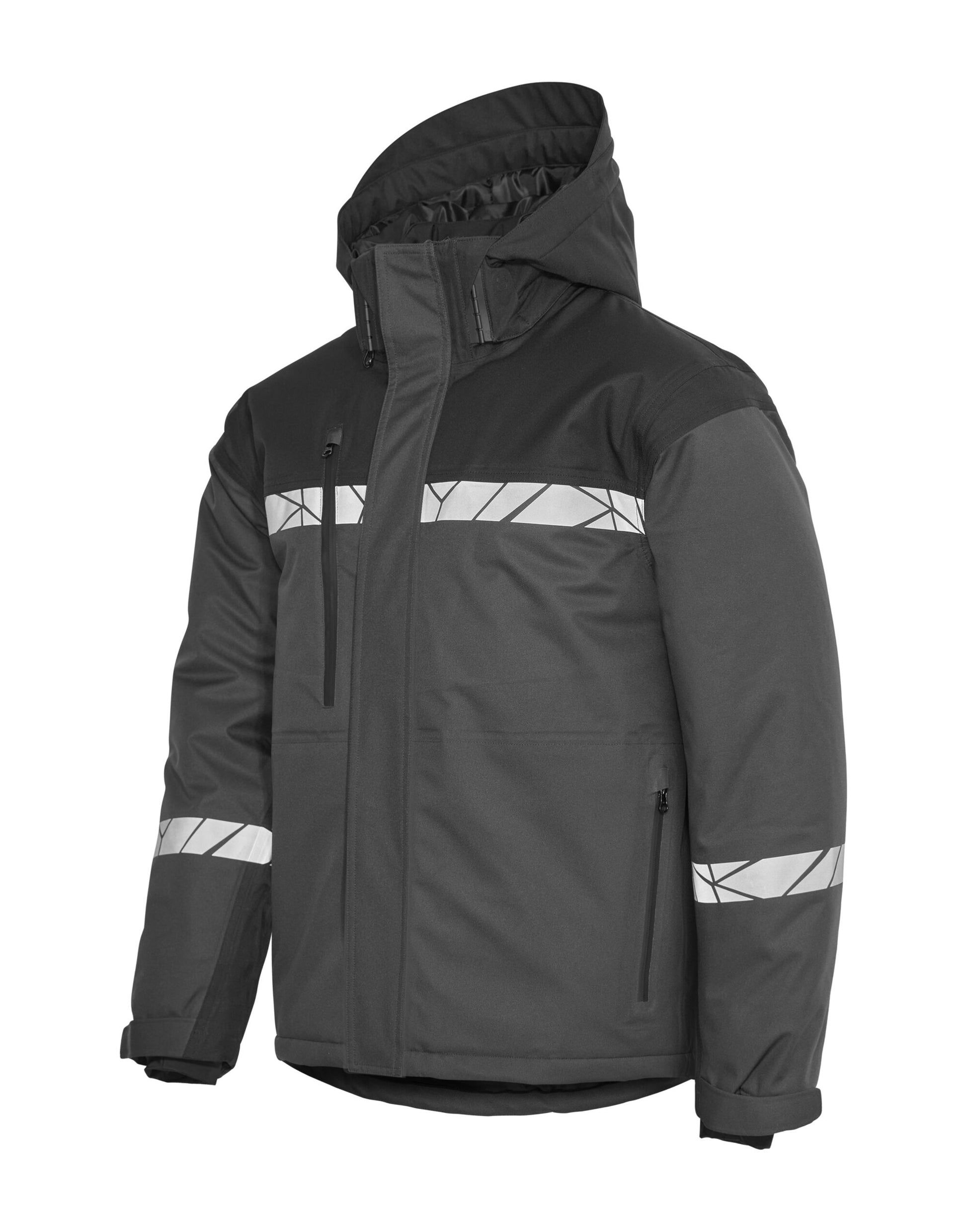 Progression 7413 Padded Softshell _x000D_ - Grey/Black