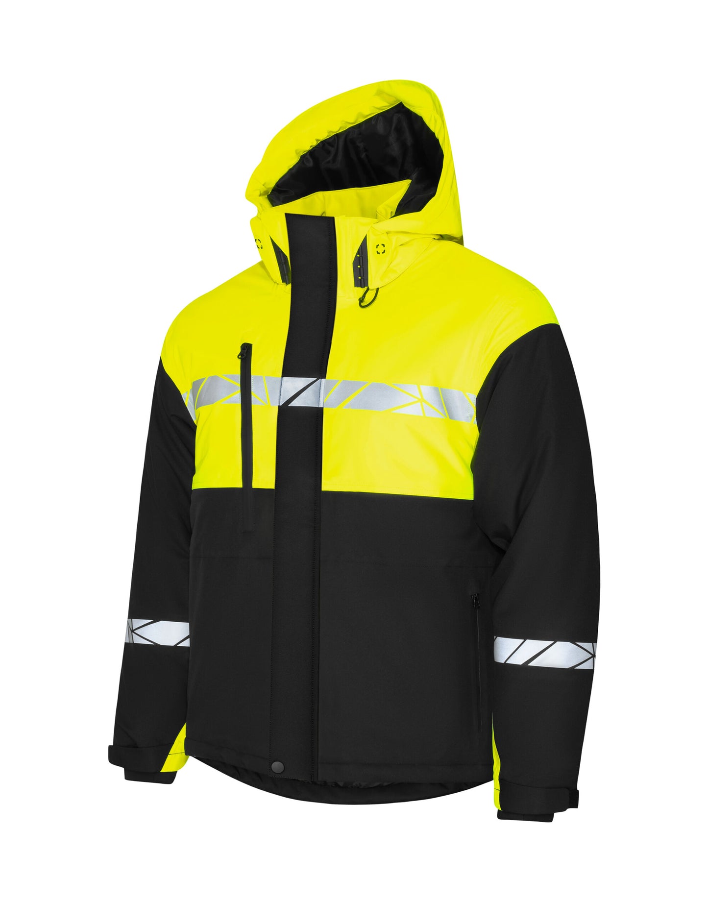 Progression 7413 Padded Softshell _x000D_ - Black/Yellow
