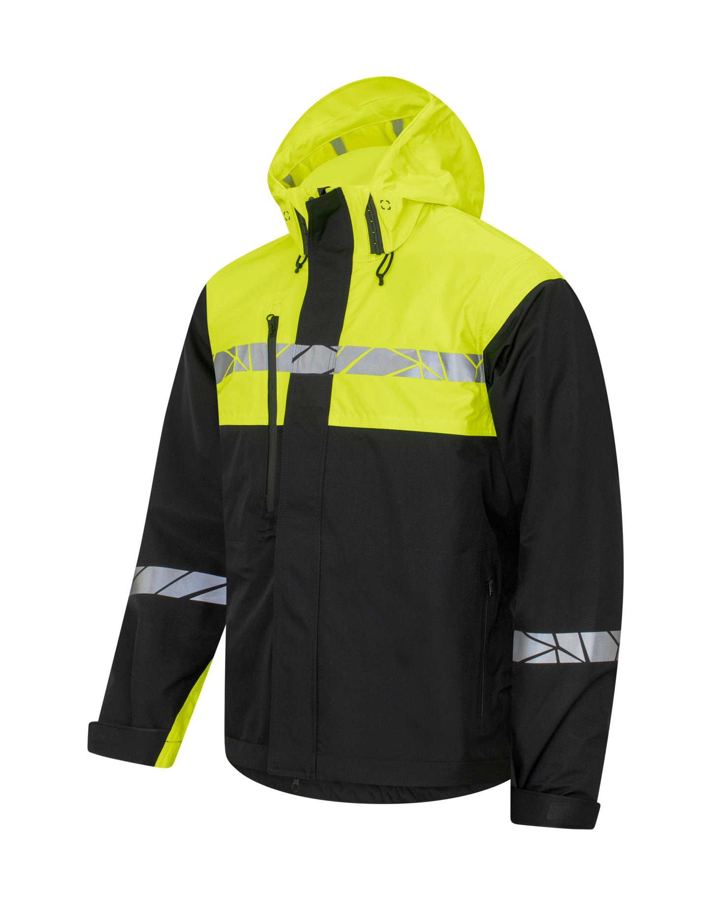 Progression 7414 Shell Jacket - Black/Yellow