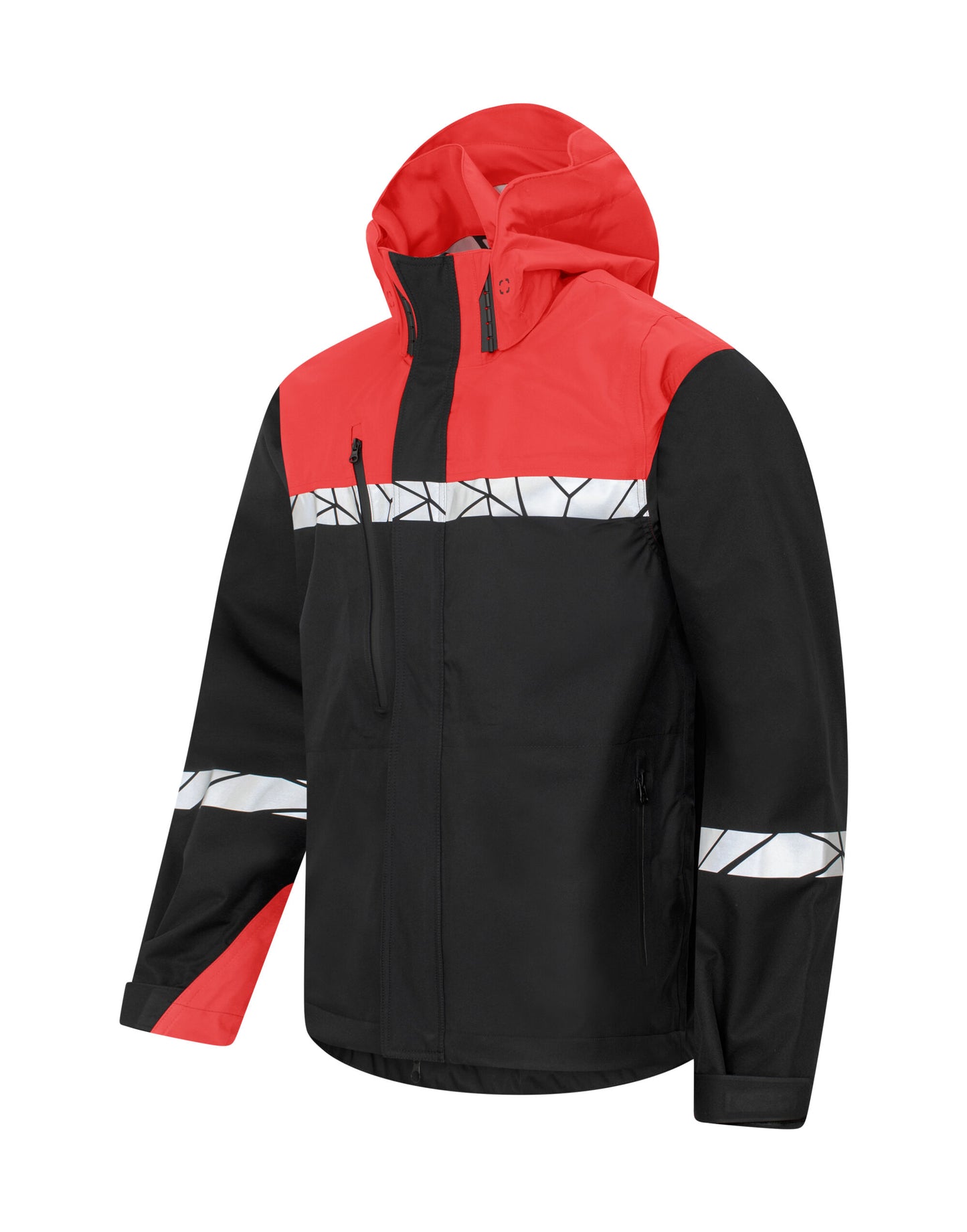 Progression 7414 Shell Jacket - Black/Red