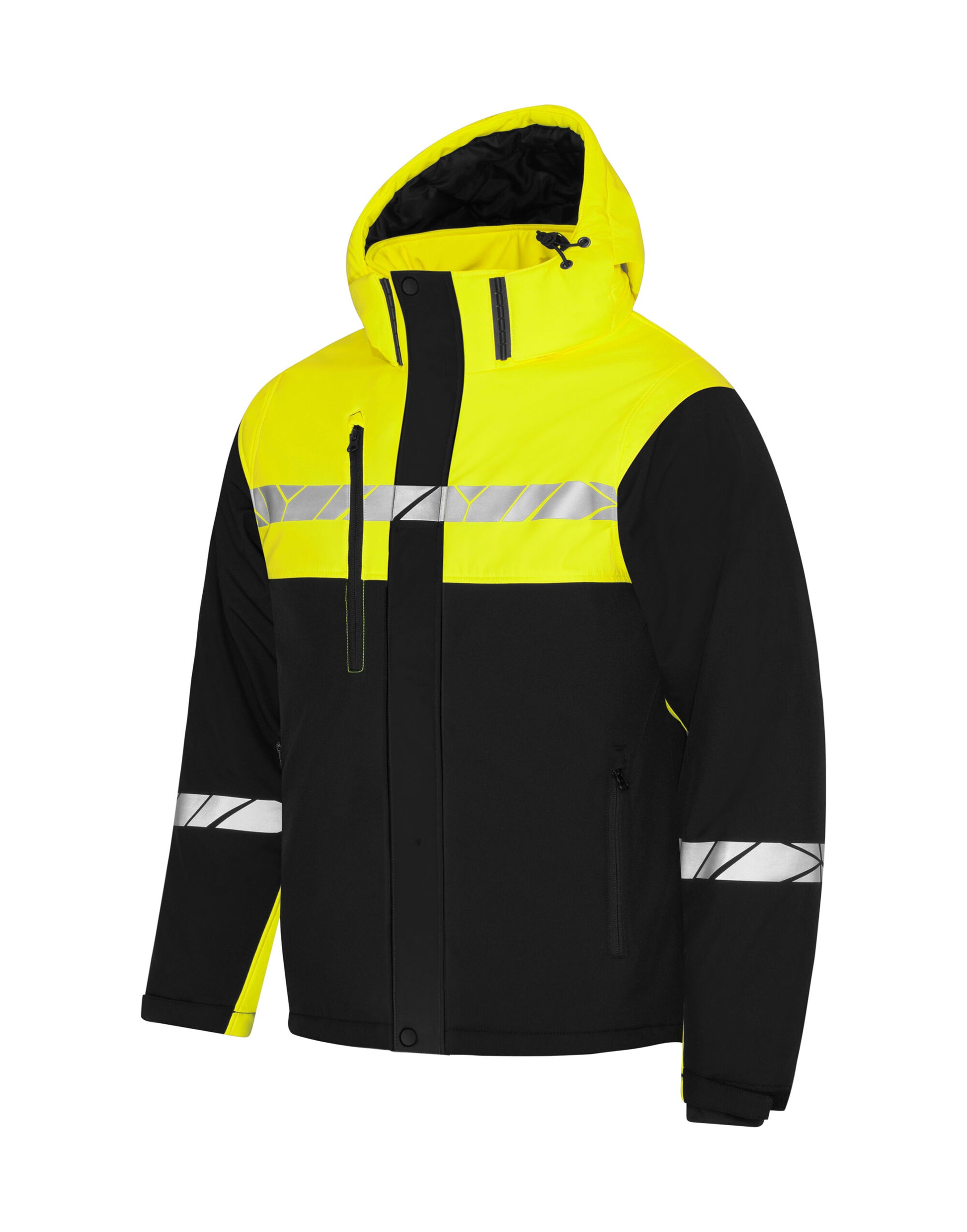 Progression 7415 Functional Padded Shell Jacket - Black/Yellow