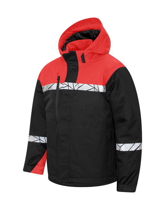 Progression 7415 Functional Padded Shell Jacket - Black/Red