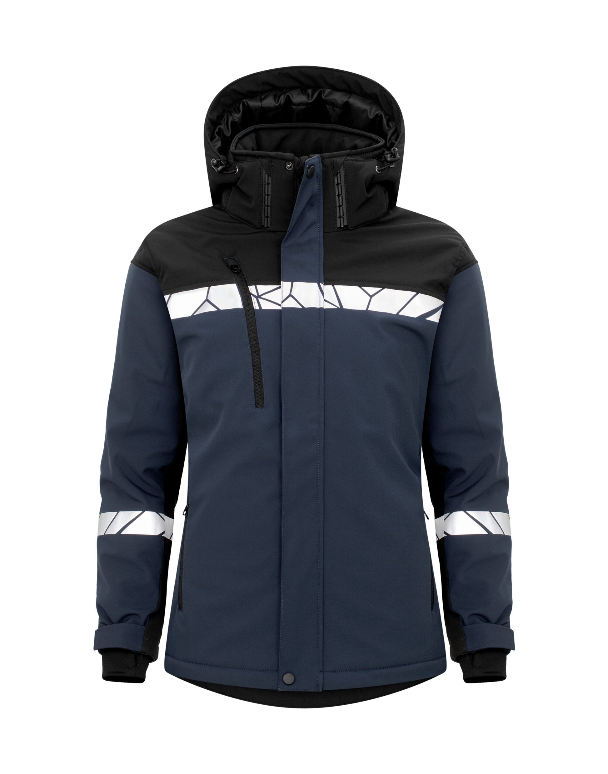 Progression 7418 Ladies Padded Softshell Jacket - Navy/Black