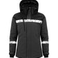 Progression 7418 Ladies Padded Softshell Jacket - Grey/Black