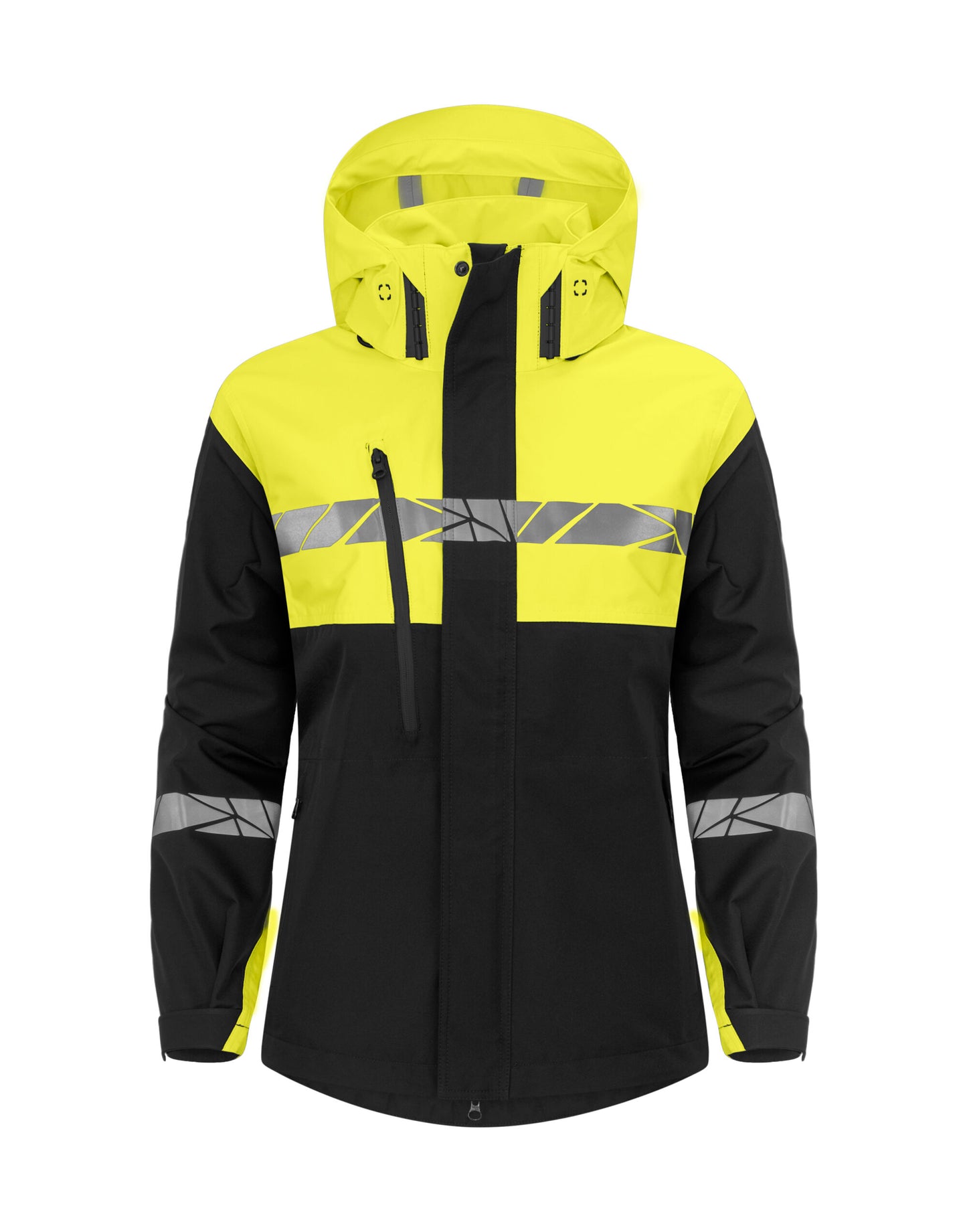 Progression 7419 Ladies Shell Jacket - Black/Yellow