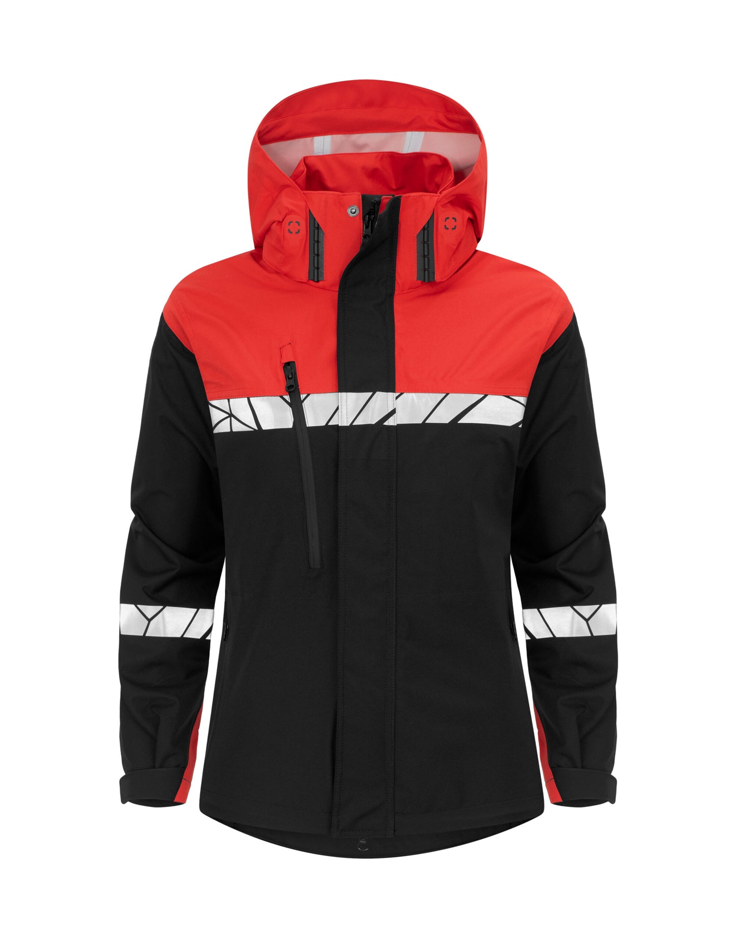 Progression 7419 Ladies Shell Jacket - Black/Red