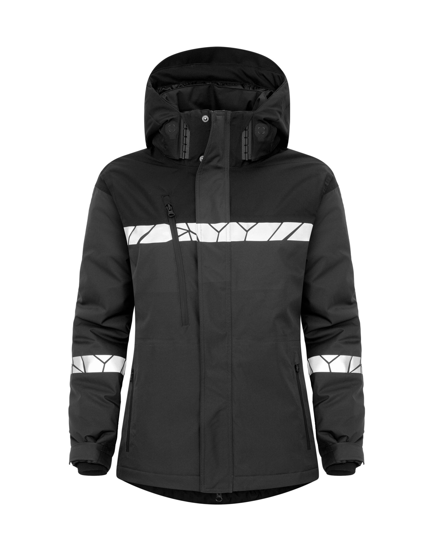 Progression 7420 Ladies Functional Padded Shell Jacket - Grey/Black