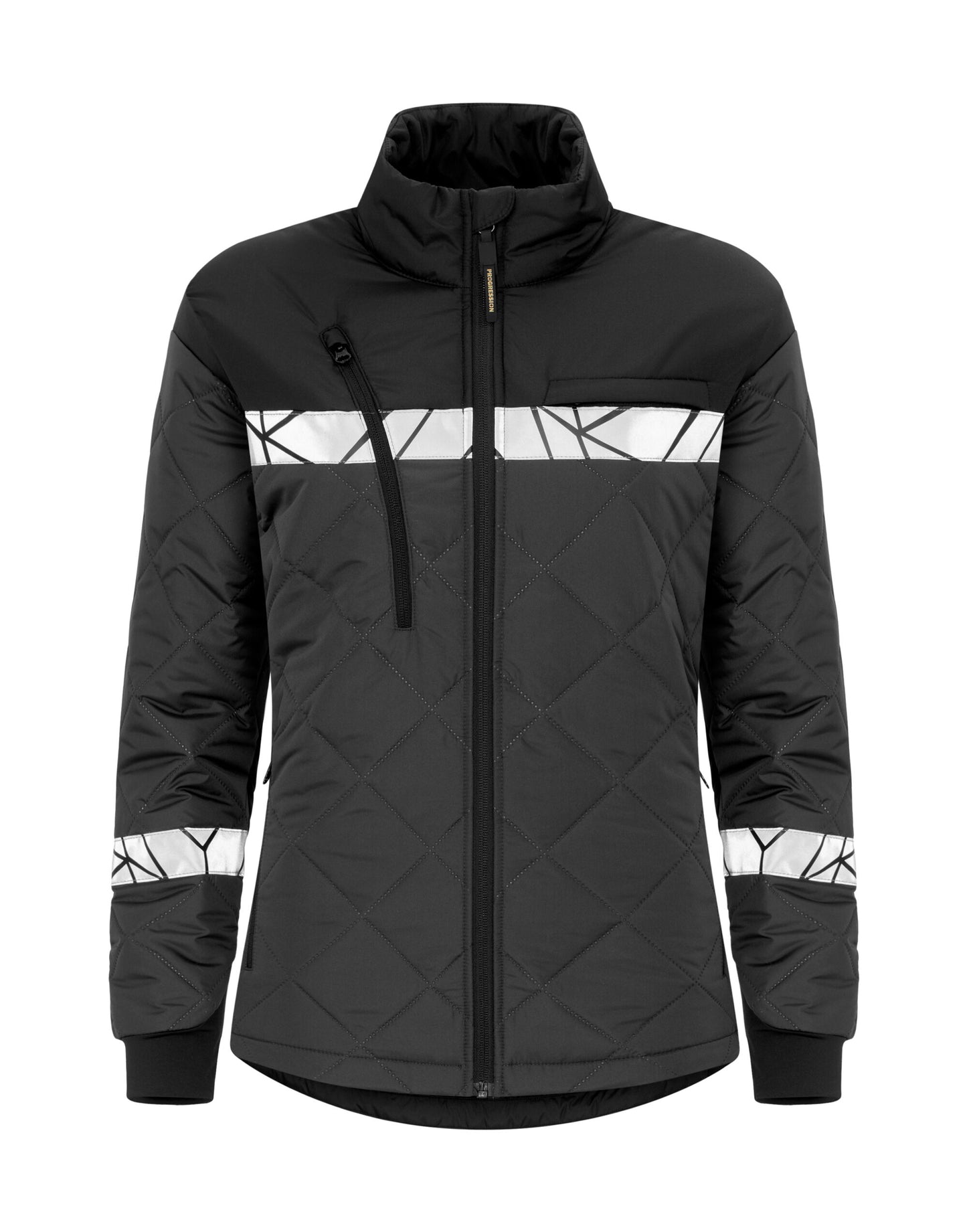 Progression 7421 Ladies Lightweight Quilted Jacket - Grey/Black