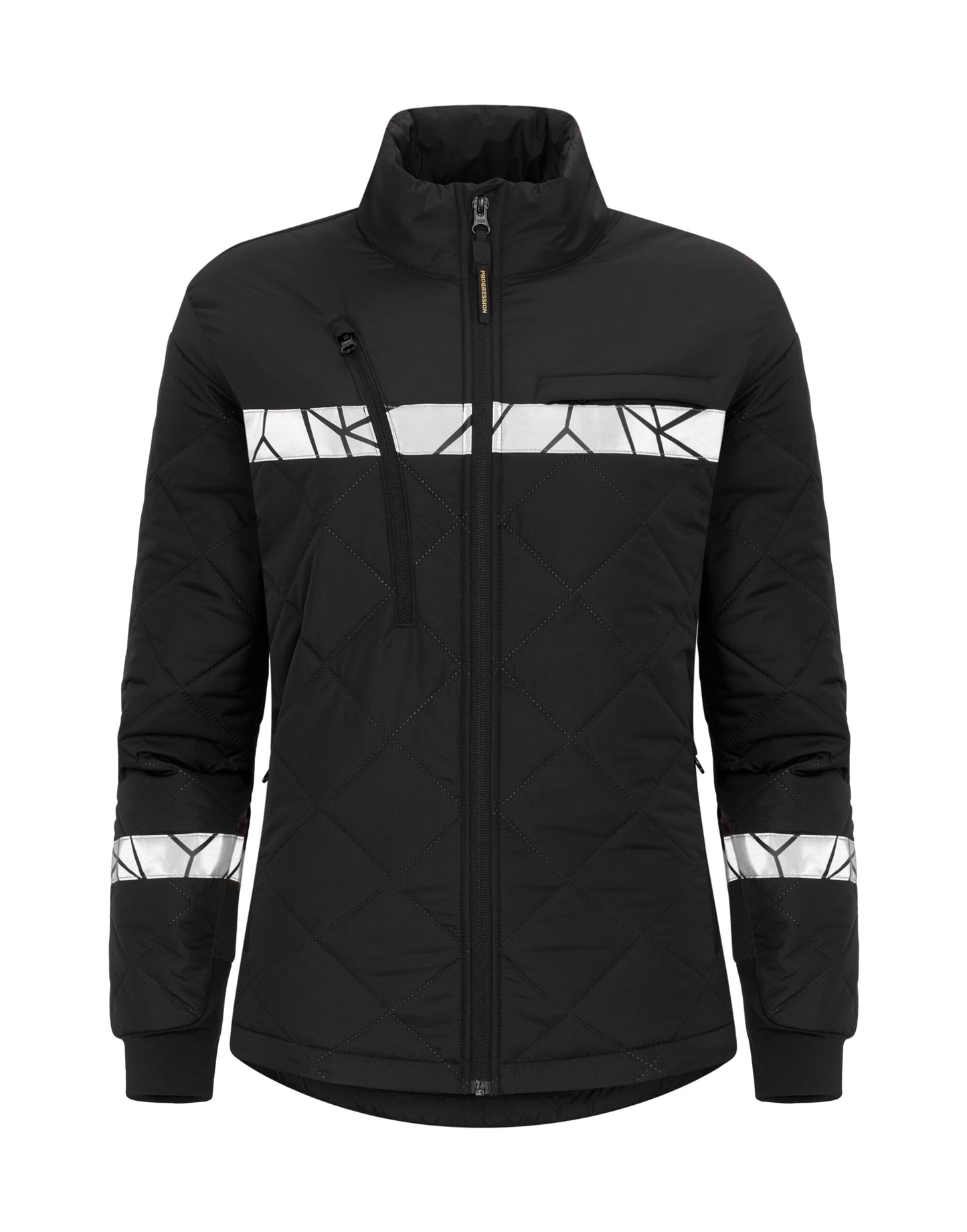 Progression 7421 Ladies Lightweight Quilted Jacket - Black/Black