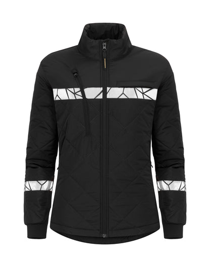 Progression 7421 Ladies Lightweight Quilted Jacket - Black/Black