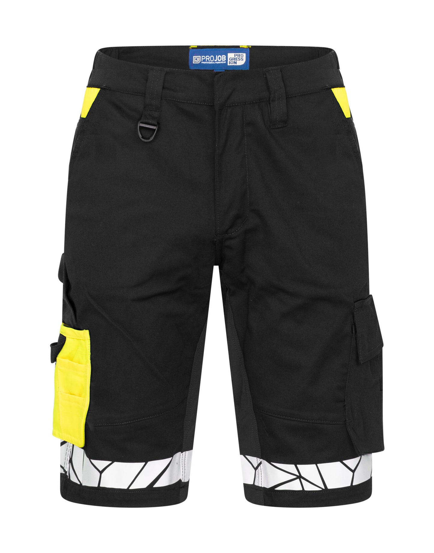 Progression 7510 Work Shorts - Black/Yellow