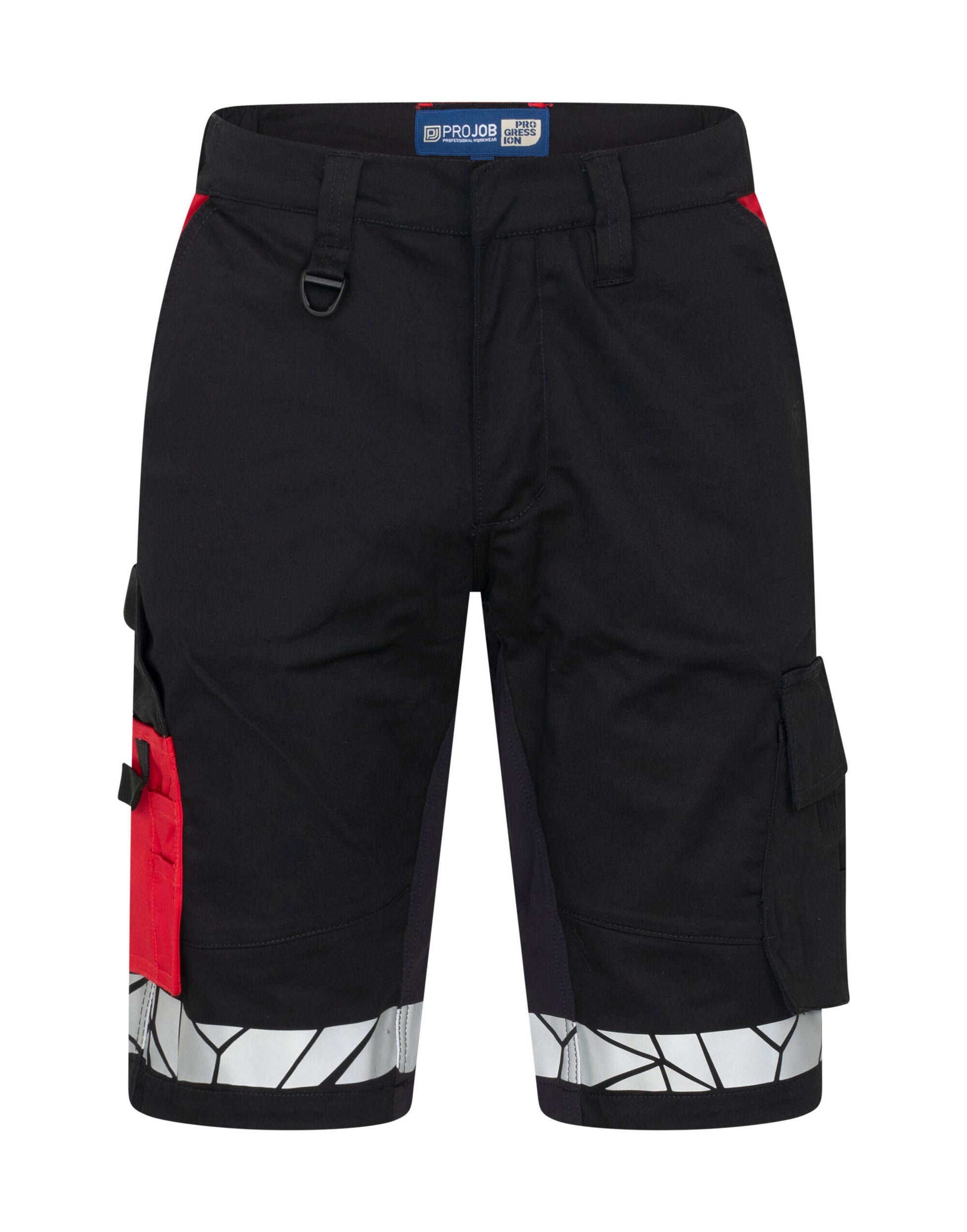 Progression 7510 Work Shorts - Black/Red