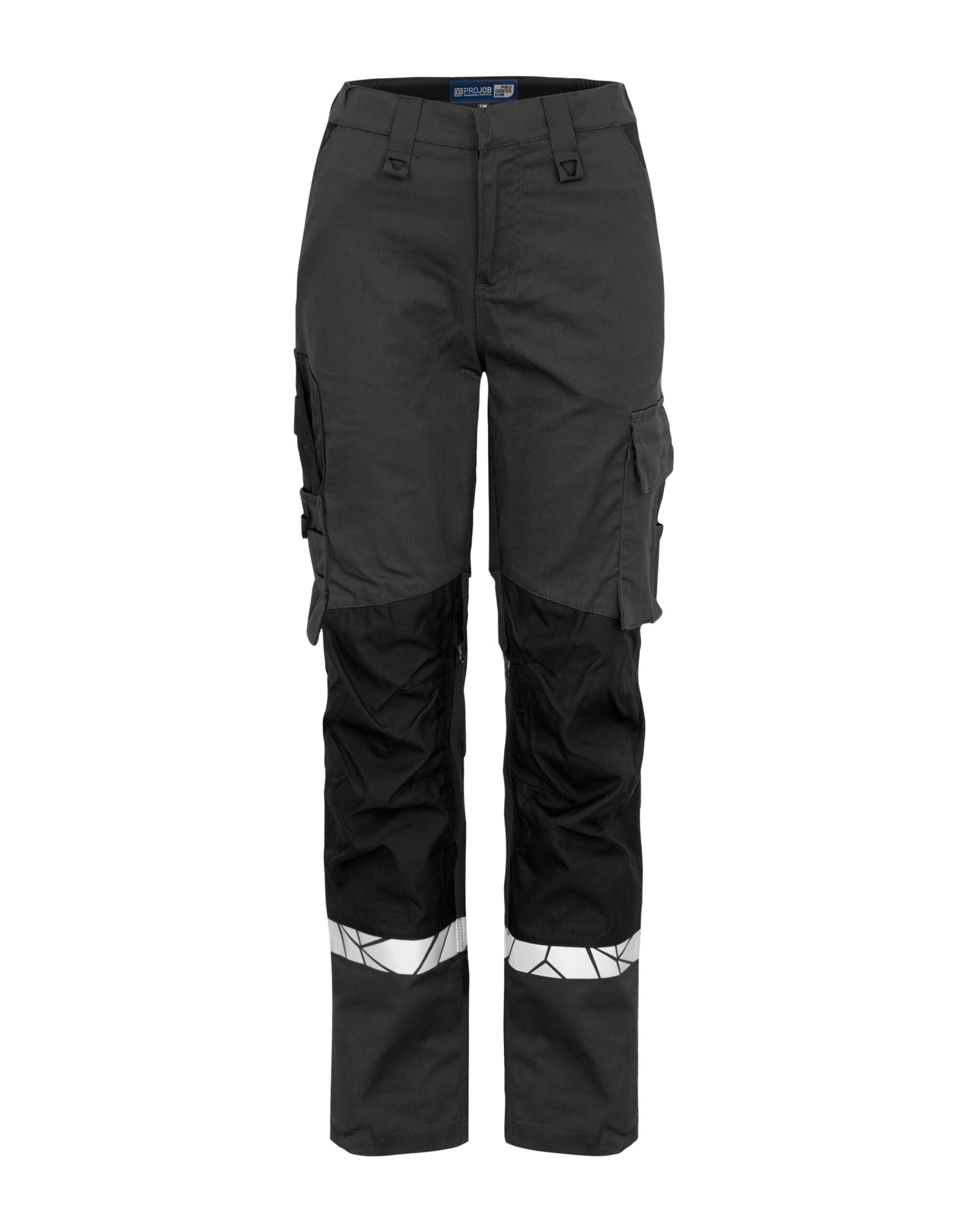 Progression 7512 Ladies Workpant Knee Protection - Grey/Black