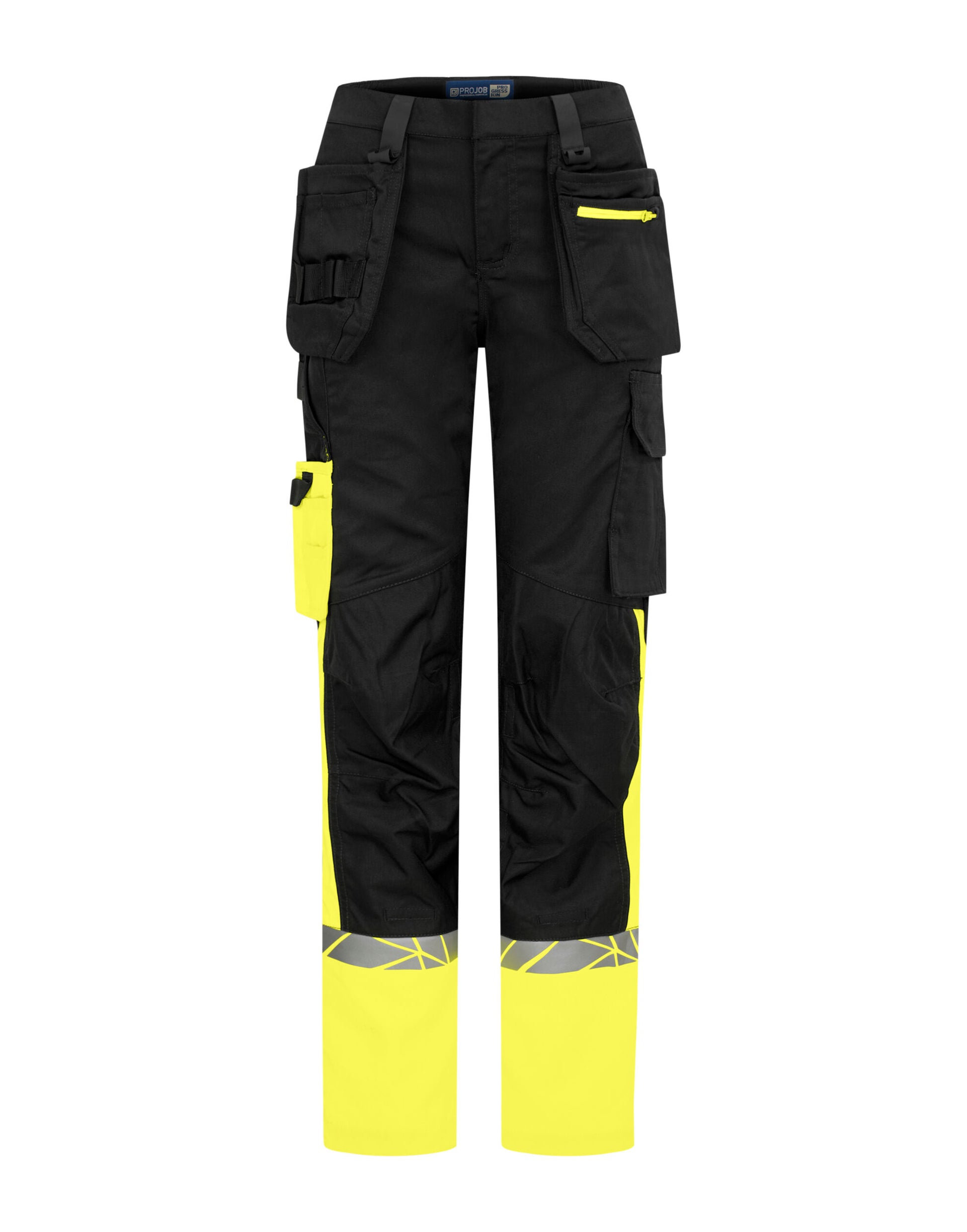 Progression 7513 Ladies Workpant Holster Pocket - Black/Yellow