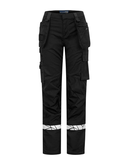 Progression 7513 Ladies Workpant Holster Pocket - Black/Black