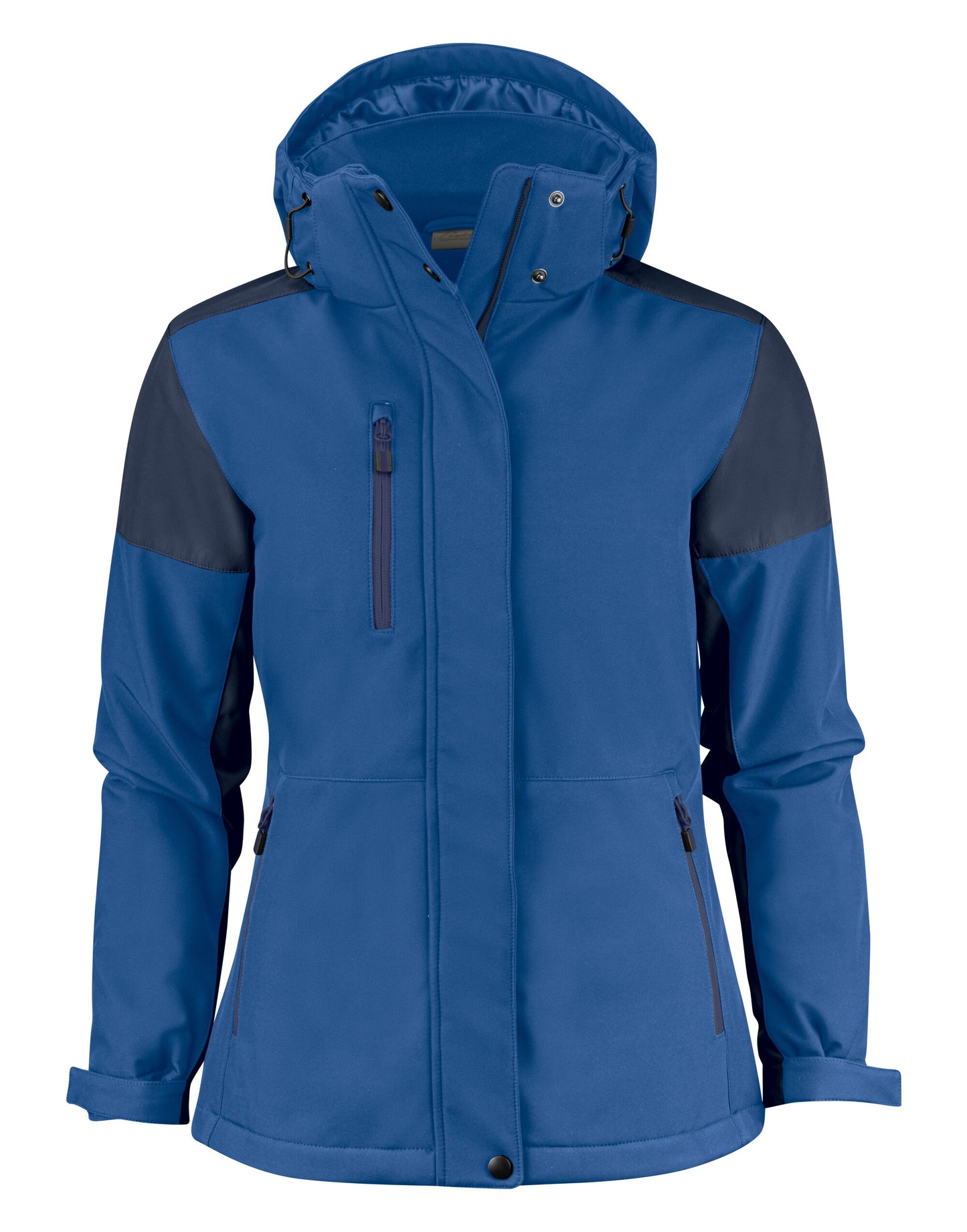Ladies Padded Softshell - Cobalt/Navy