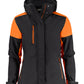 Ladies Padded Softshell - Black/Orange