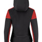 Ladies Padded Softshell - Black/Red
