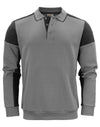Long Sleeve Polo Sweatshirt - Anthracite/Black