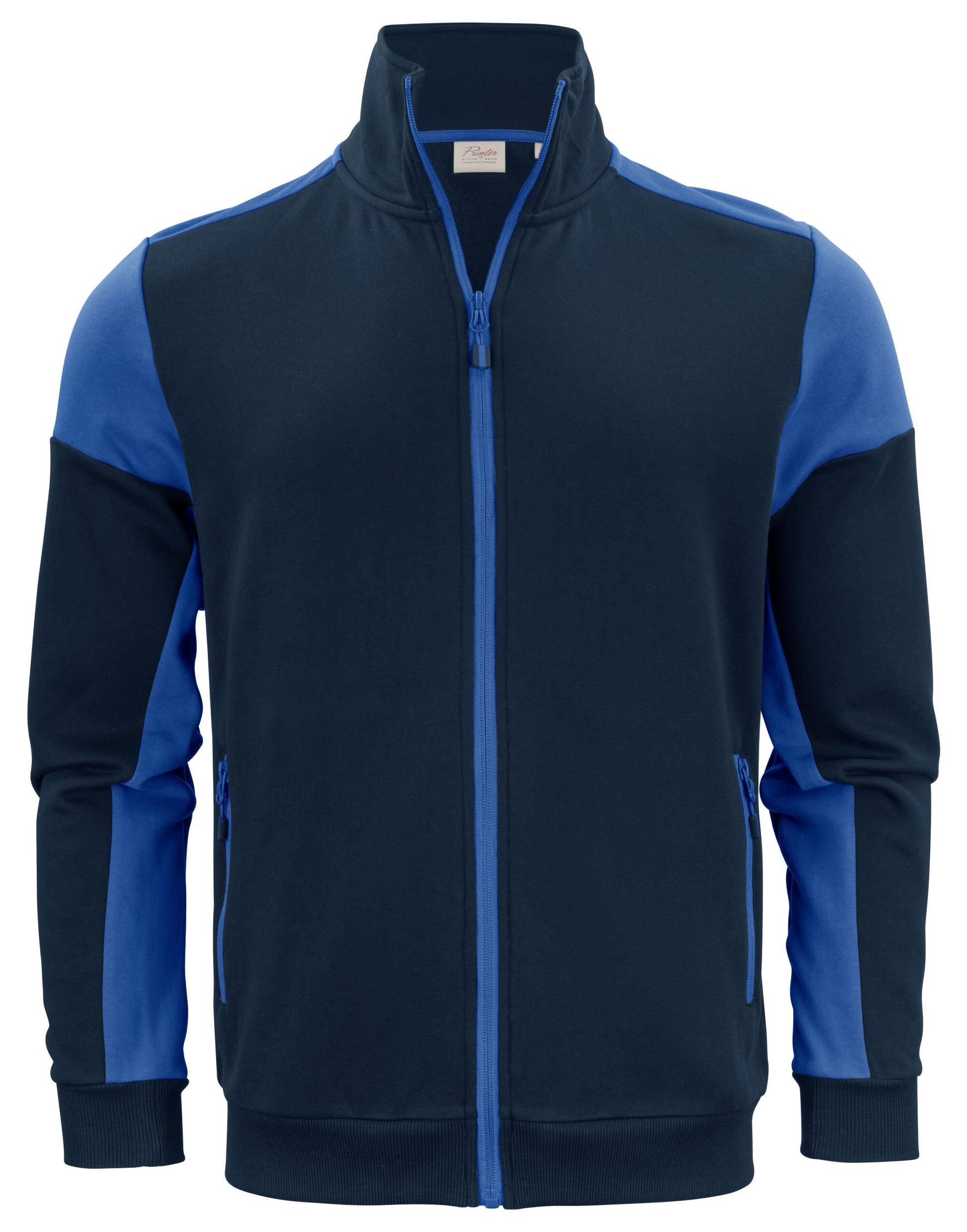 Full Zip Sweatshirt - Navy/Cobalt