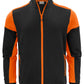 Full Zip Sweatshirt - Black/Orange