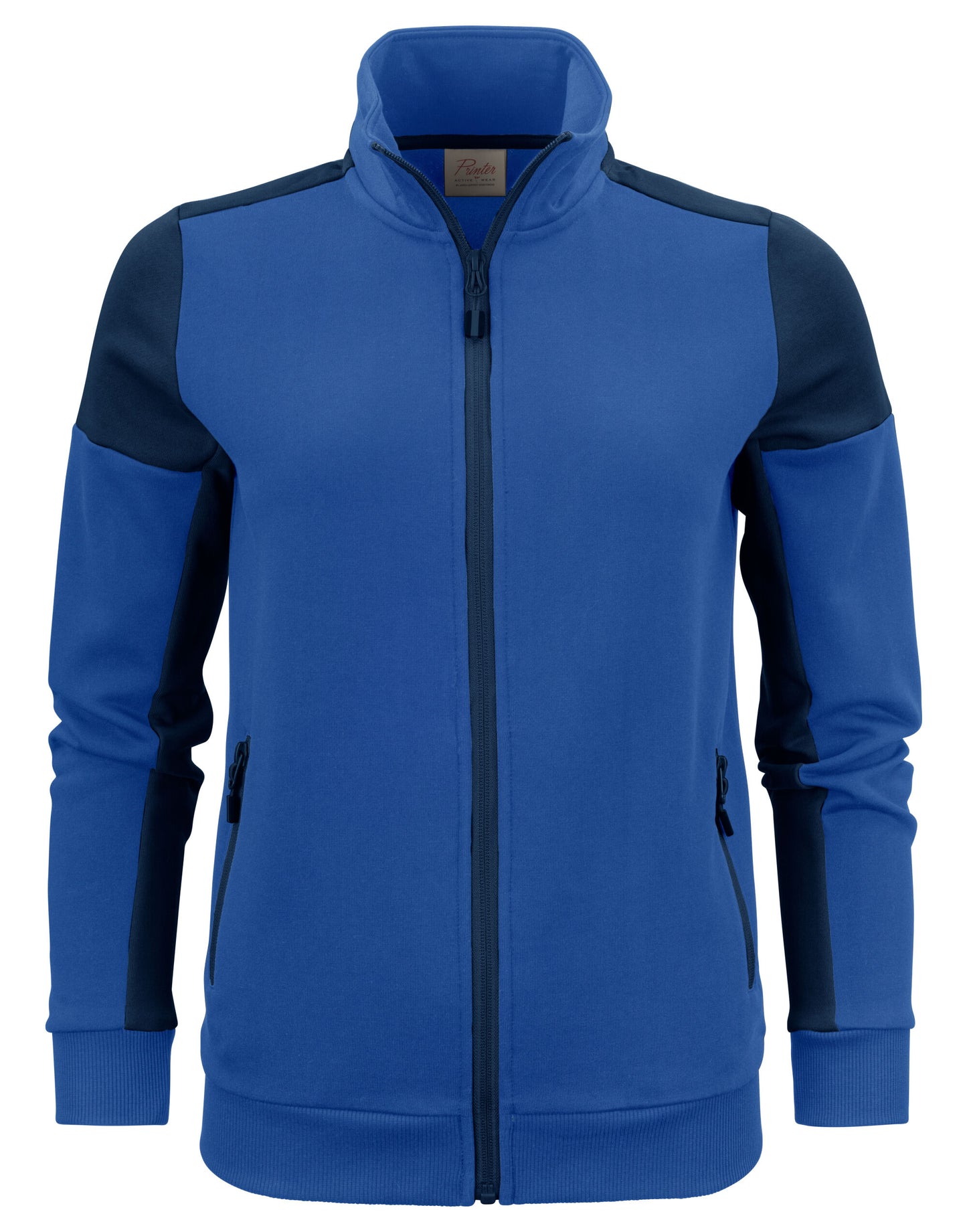 Ladies Full Zip Sweatshirt - Cobalt/Navy
