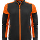 Ladies Full Zip Sweatshirt - Black/Orange