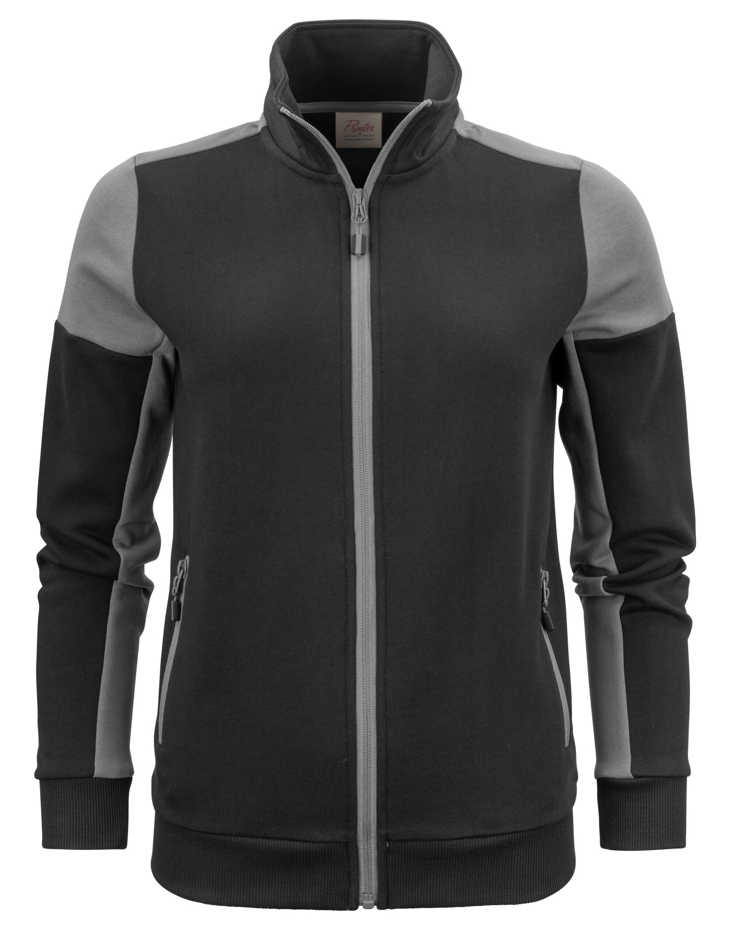 Ladies Full Zip Sweatshirt - Black/Anthracite