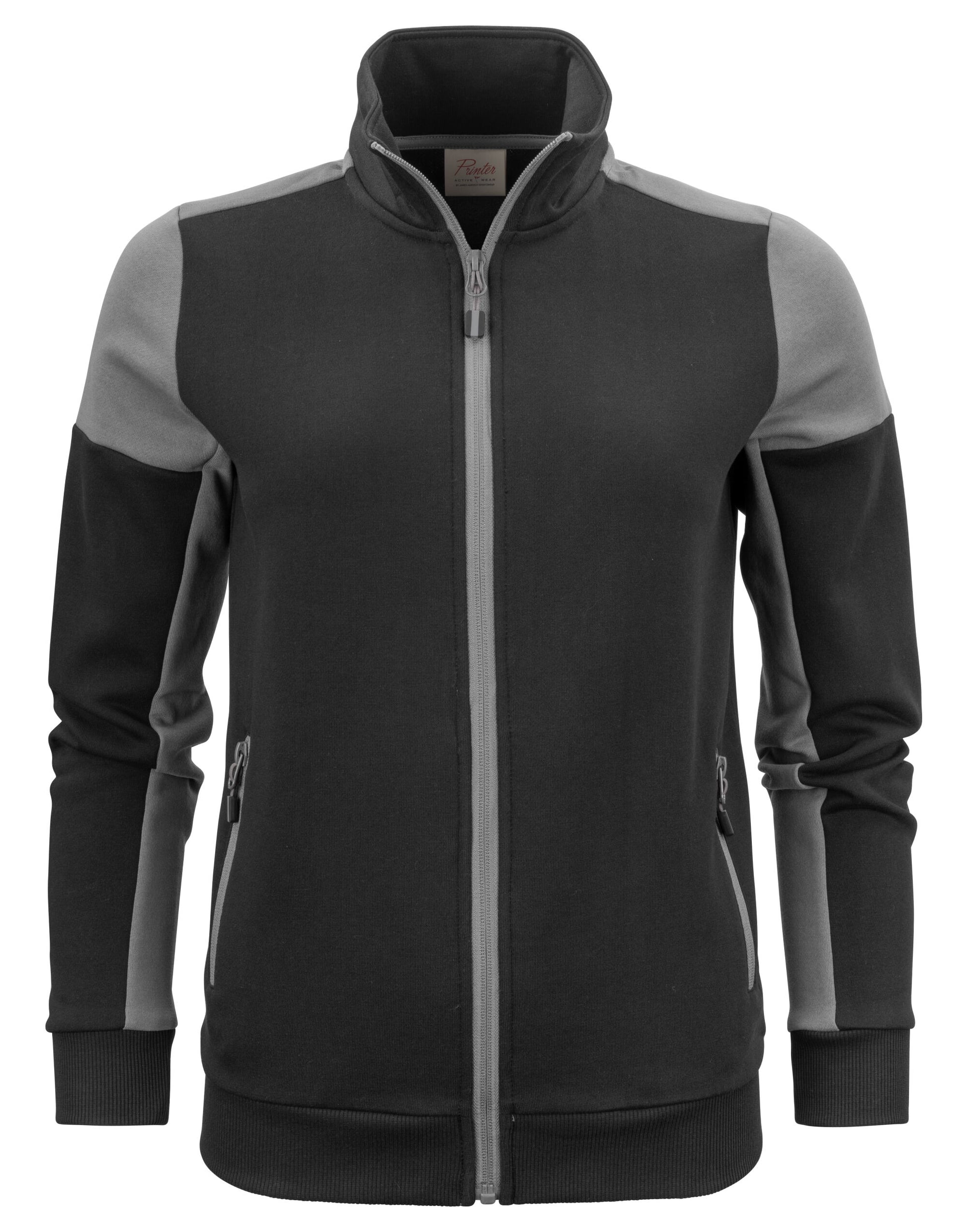 Ladies Full Zip Sweatshirt - Black/Anthracite