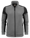 Ladies Full Zip Sweatshirt - Anthracite/Black