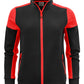 Ladies Full Zip Sweatshirt - Black/Red