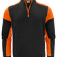 Half Zip Sweatshirt - Black/Orange