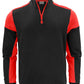Half Zip Sweatshirt - Black/Red