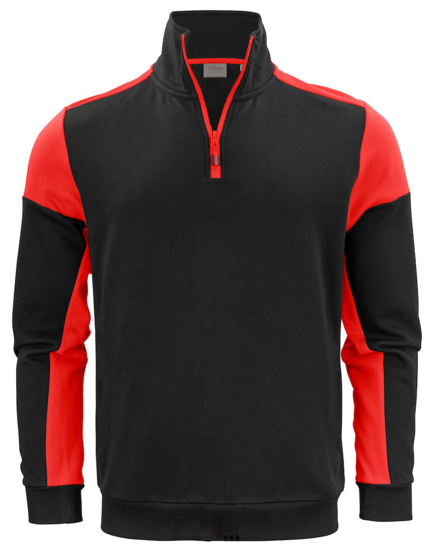 Half Zip Sweatshirt - Black/Red