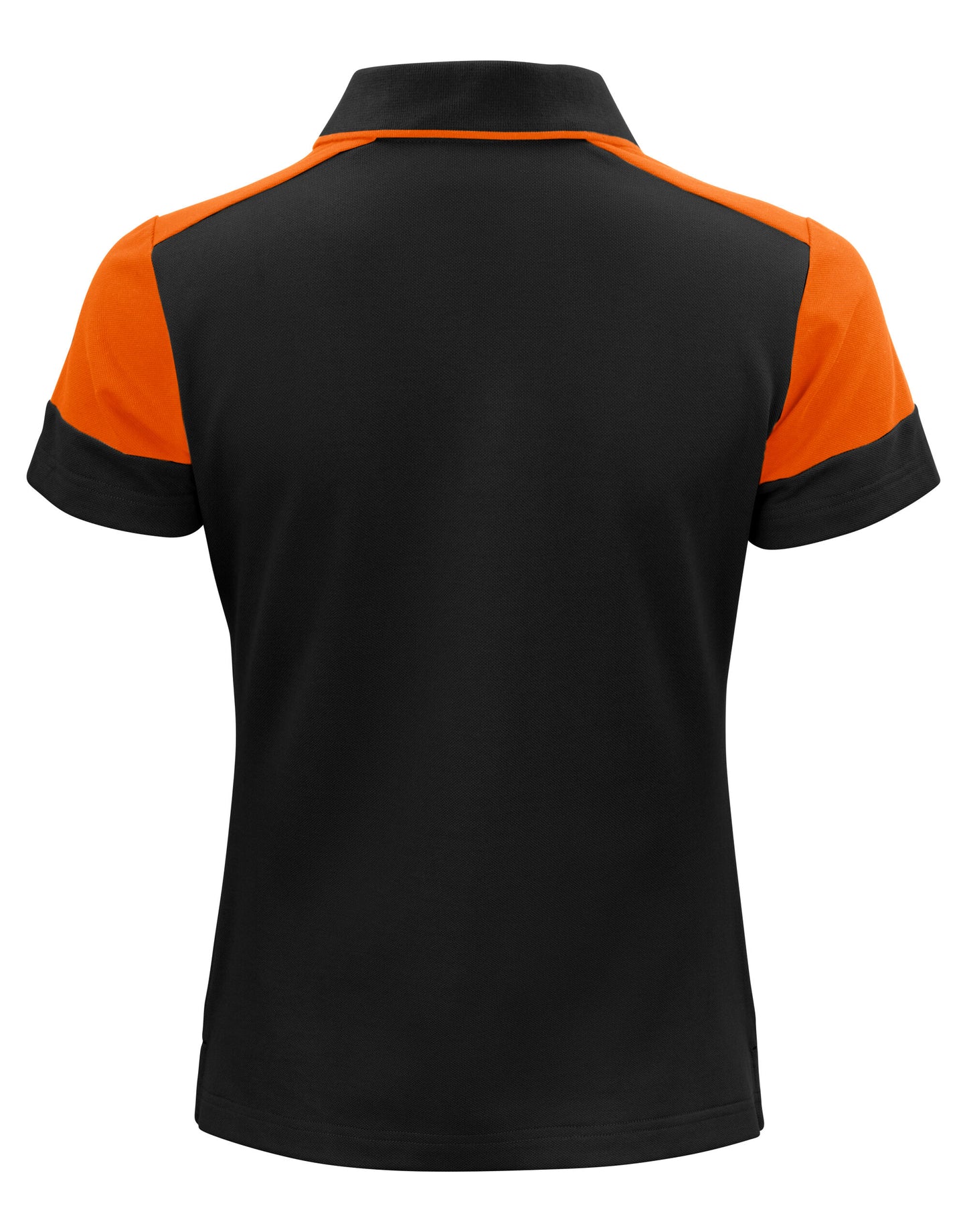 Ladies Polo Shirt - Black/Orange