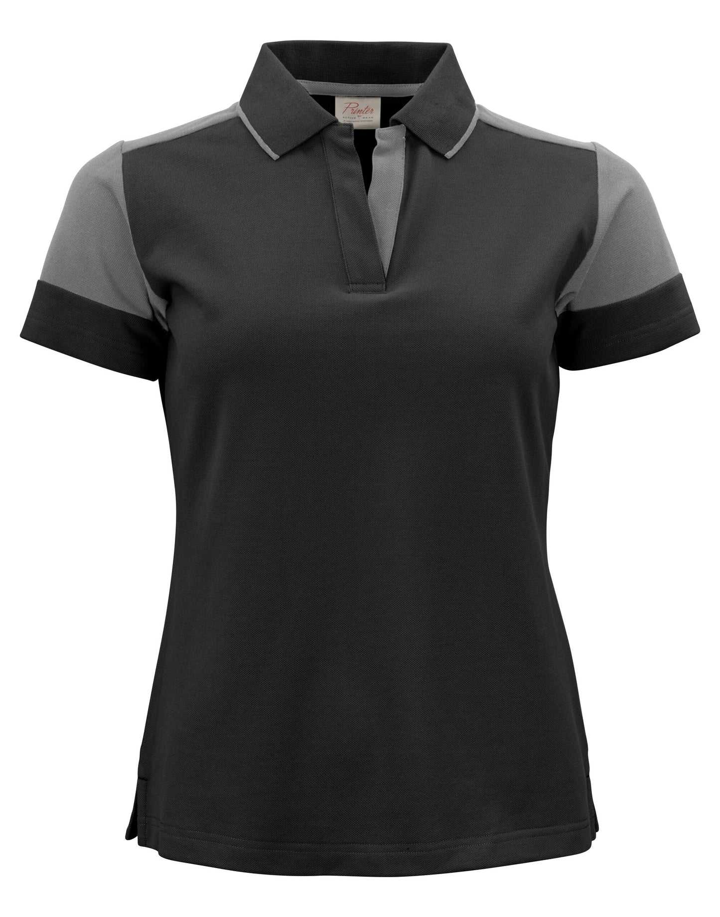 Ladies Polo Shirt - Black/Anthracite