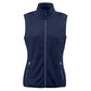 Ladies Sideflip Fleece Vest - Navy