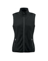 Ladies Sideflip Fleece Vest - Black
