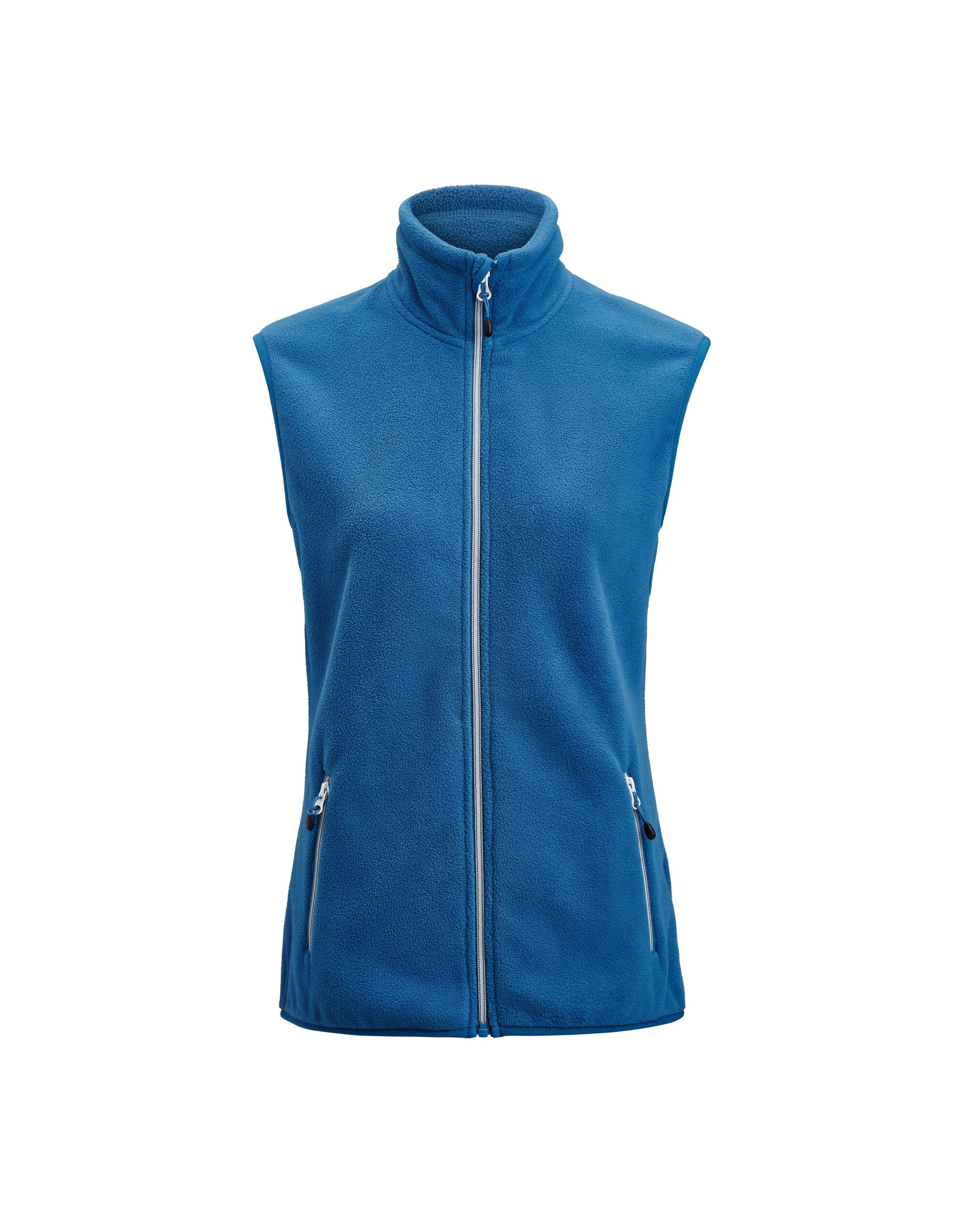 Ladies Sideflip Fleece Vest - Bright Blue
