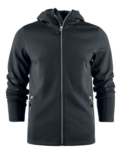Layback Full Zip Hoodie - Black