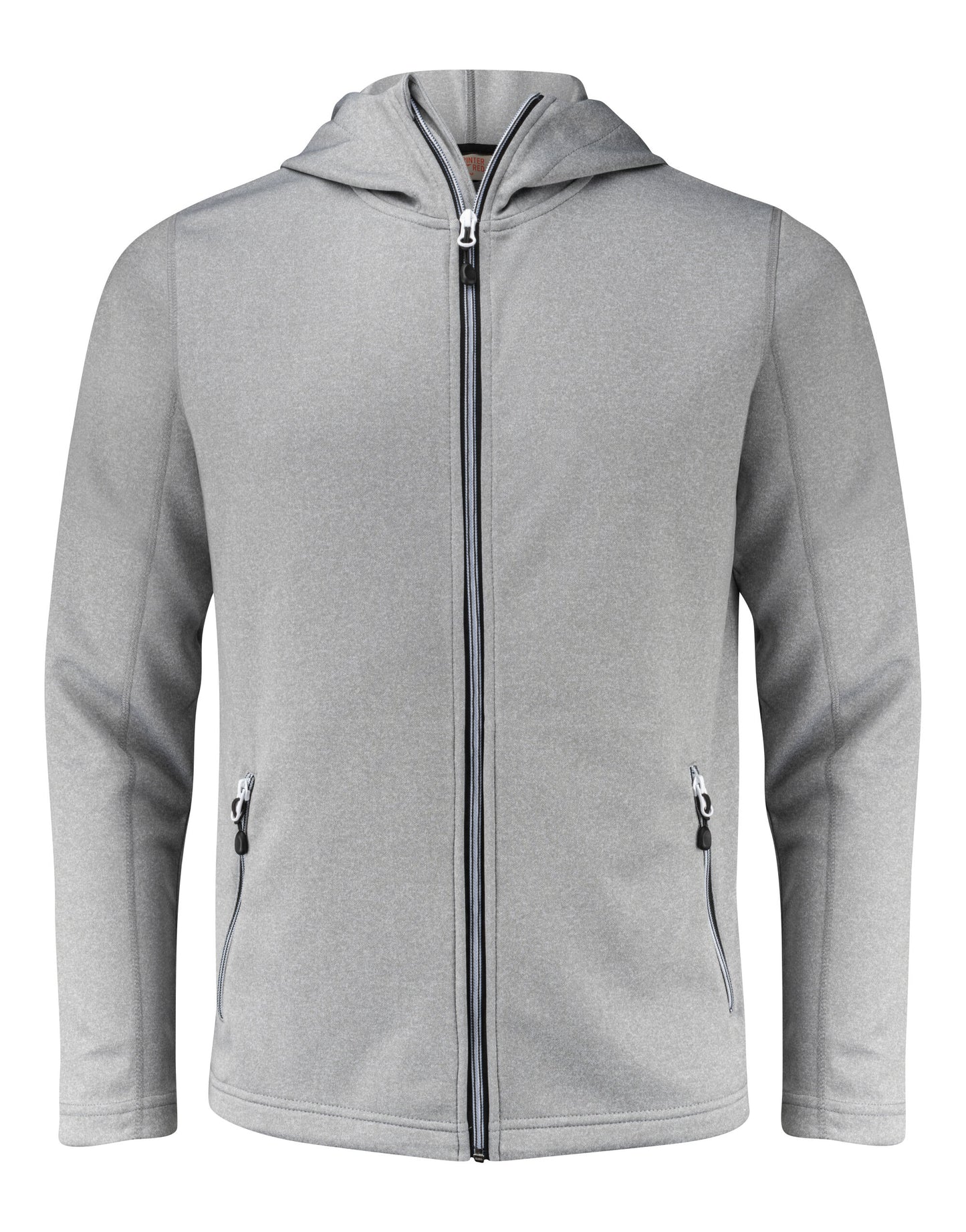 Layback Full Zip Hoodie - Grey Melange
