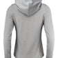 Ladies Layback F/Z Hoodie - Grey Melange