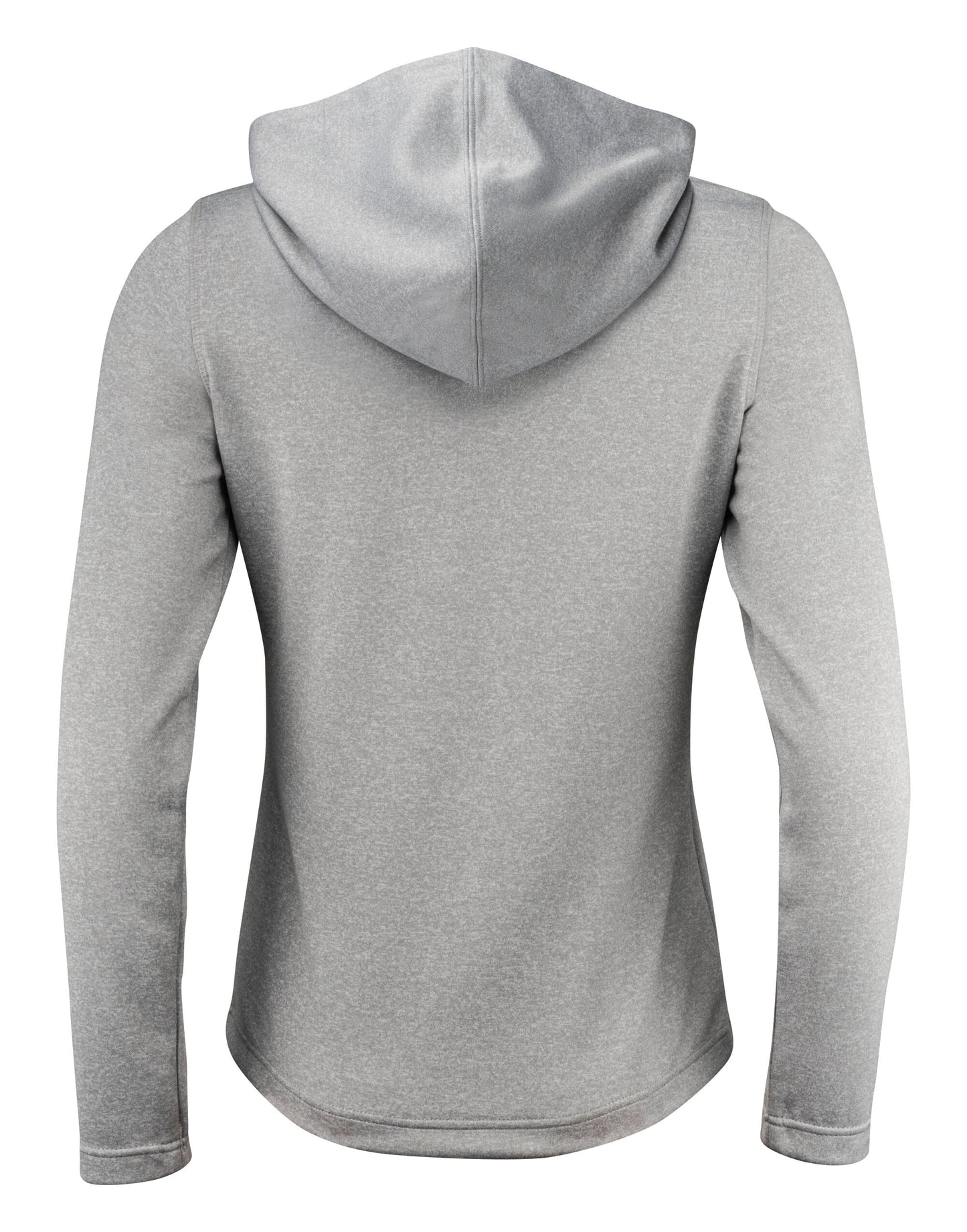 Ladies Layback F/Z Hoodie - Grey Melange