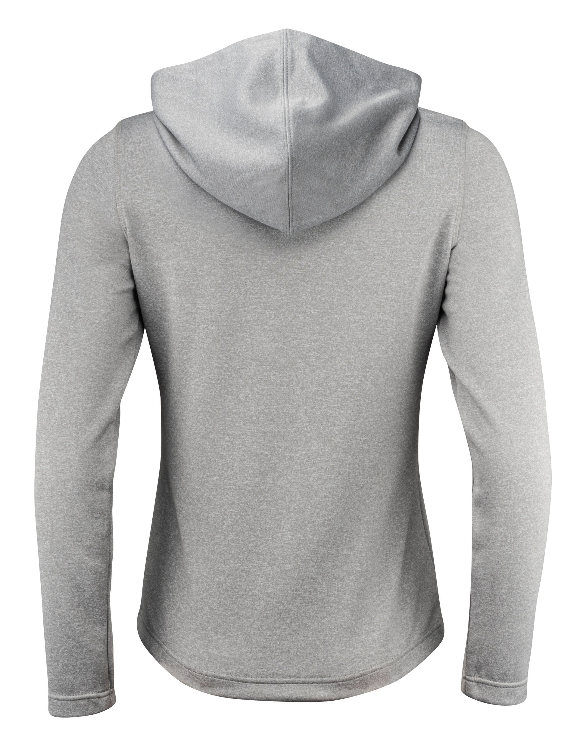 Ladies Layback F/Z Hoodie - Grey Melange