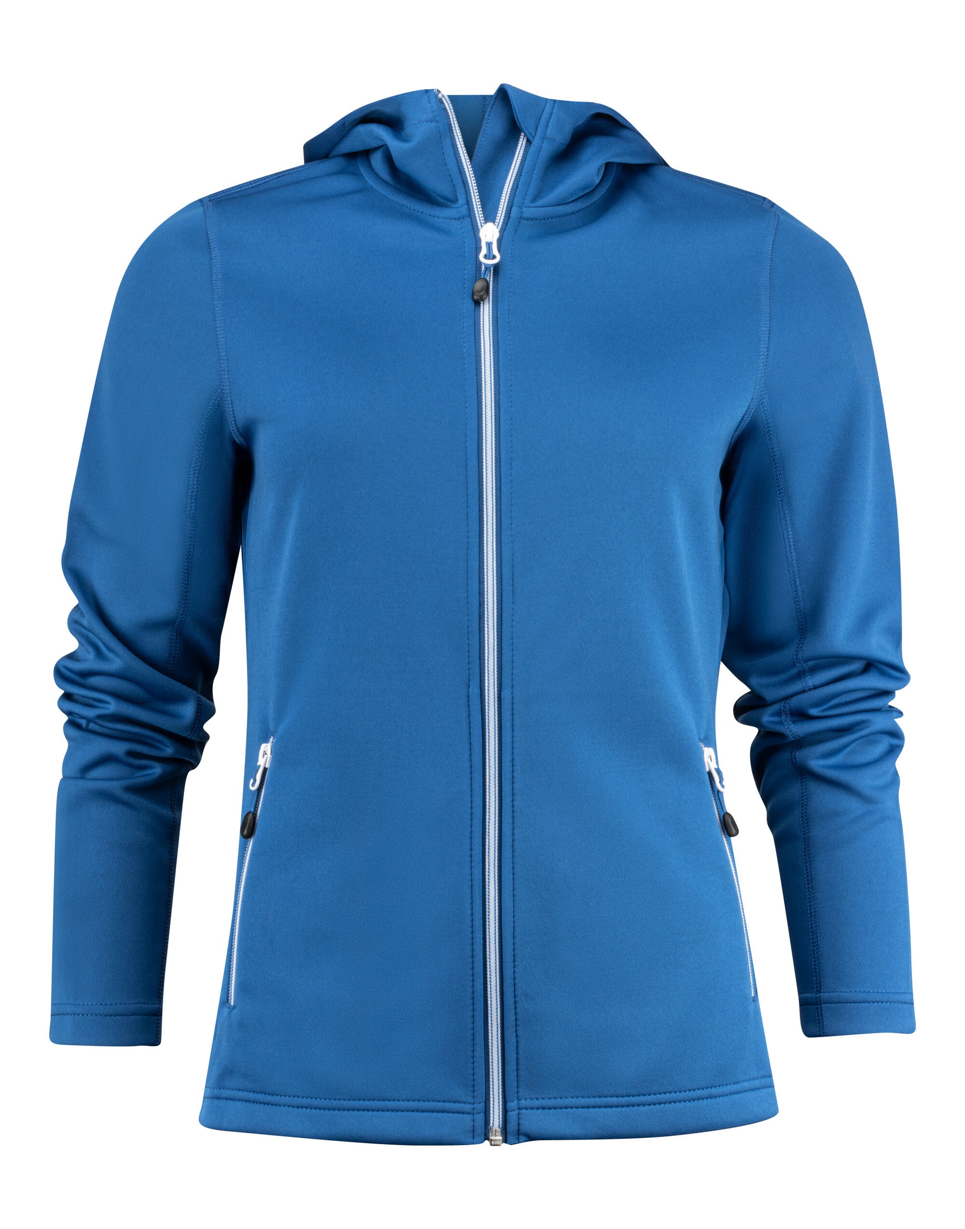 Ladies Layback F/Z Hoodie - Bright Blue