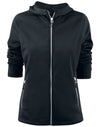 Ladies Layback F/Z Hoodie - Black